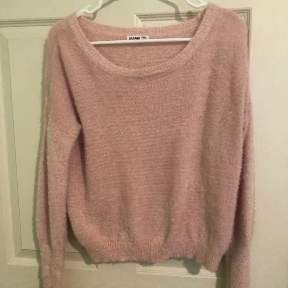 Pink fluffy sweater Garage